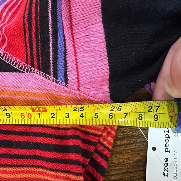 Free People | Baja Striped Long Sleeve T-Shirt small oversized - Picture 11 of 12